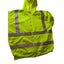 Berne Hi-Vis Hoodie Men 2XL Yellow Reflective Zip Safety Sweatshirt Construction
