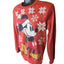 Disney Mickey Christmas Sweater Men Small Womens Medium Santa Hat Snowflake Ugly