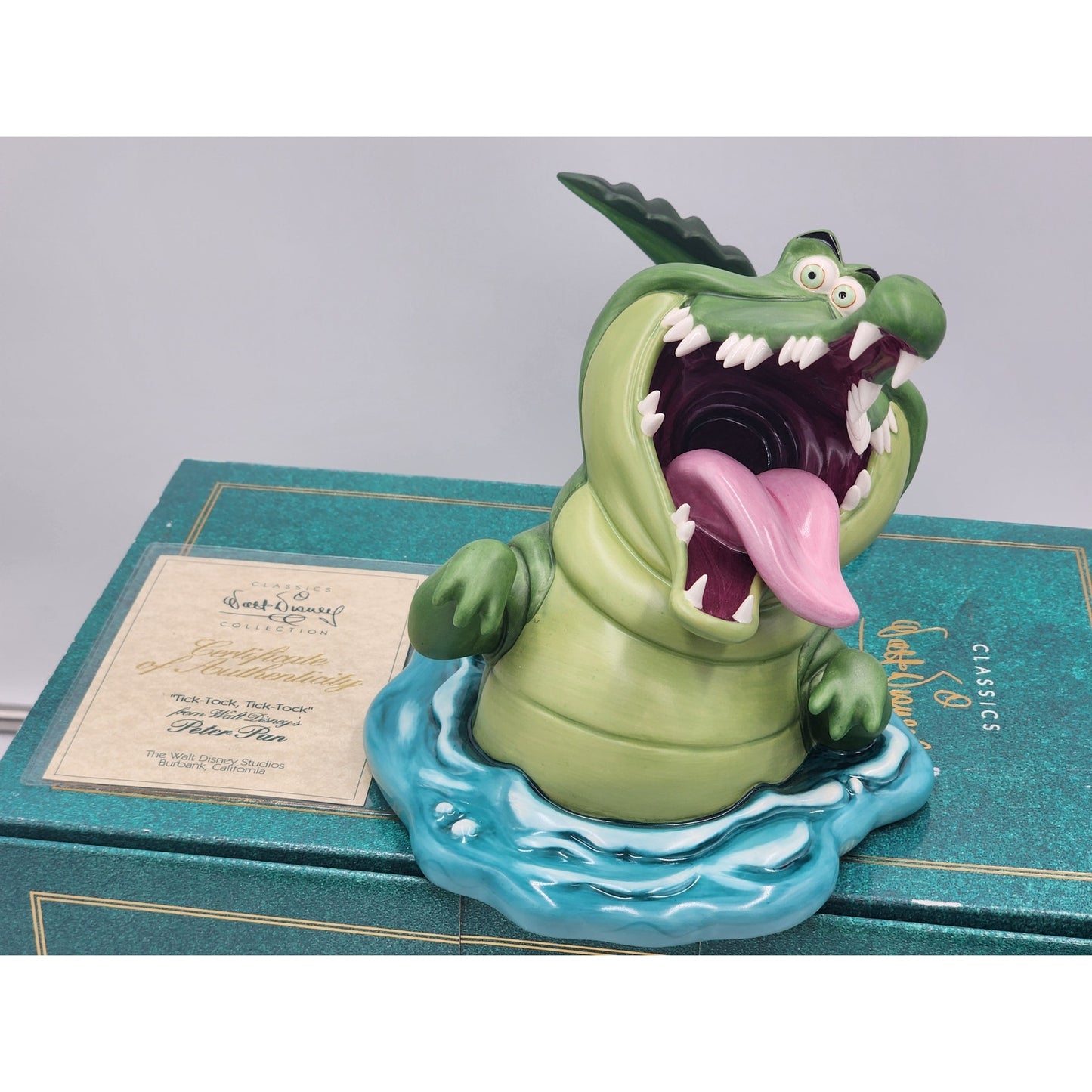 WDCC Disney Peter Pan Tick Tock Tick Tock Crocodile Box COA Retired Vintage Work