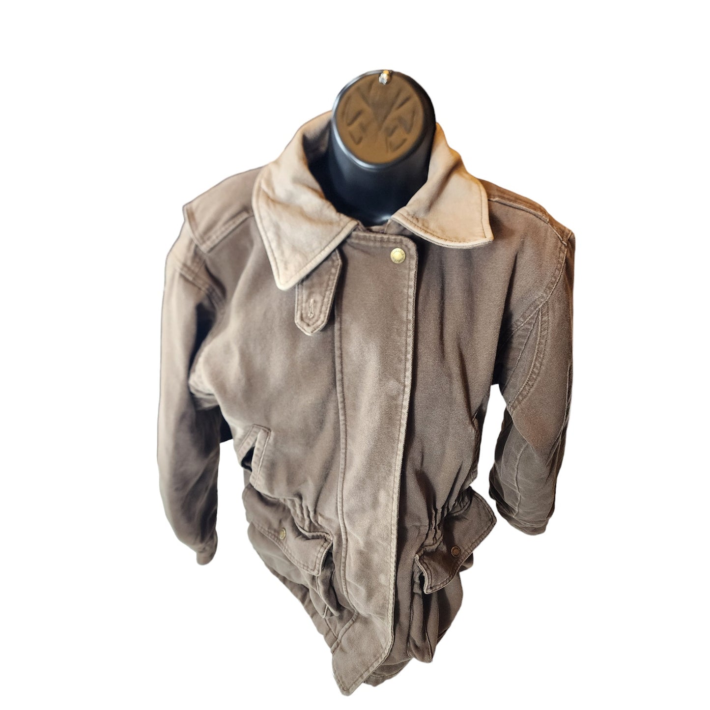 Vintage Cabelas Jacket Womens Small Brown Corduroy Field Coat Outdoors Hiking