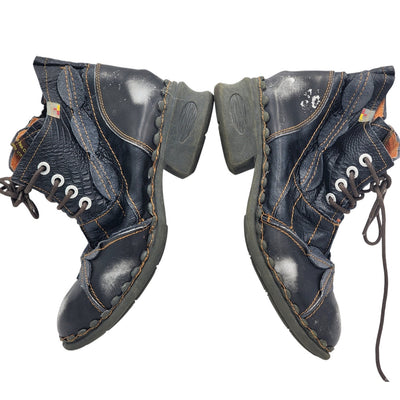 TMA EYES Ankle Boots Mens 8 Leather Germany Punk Grunge Boho Vintage Inspired
