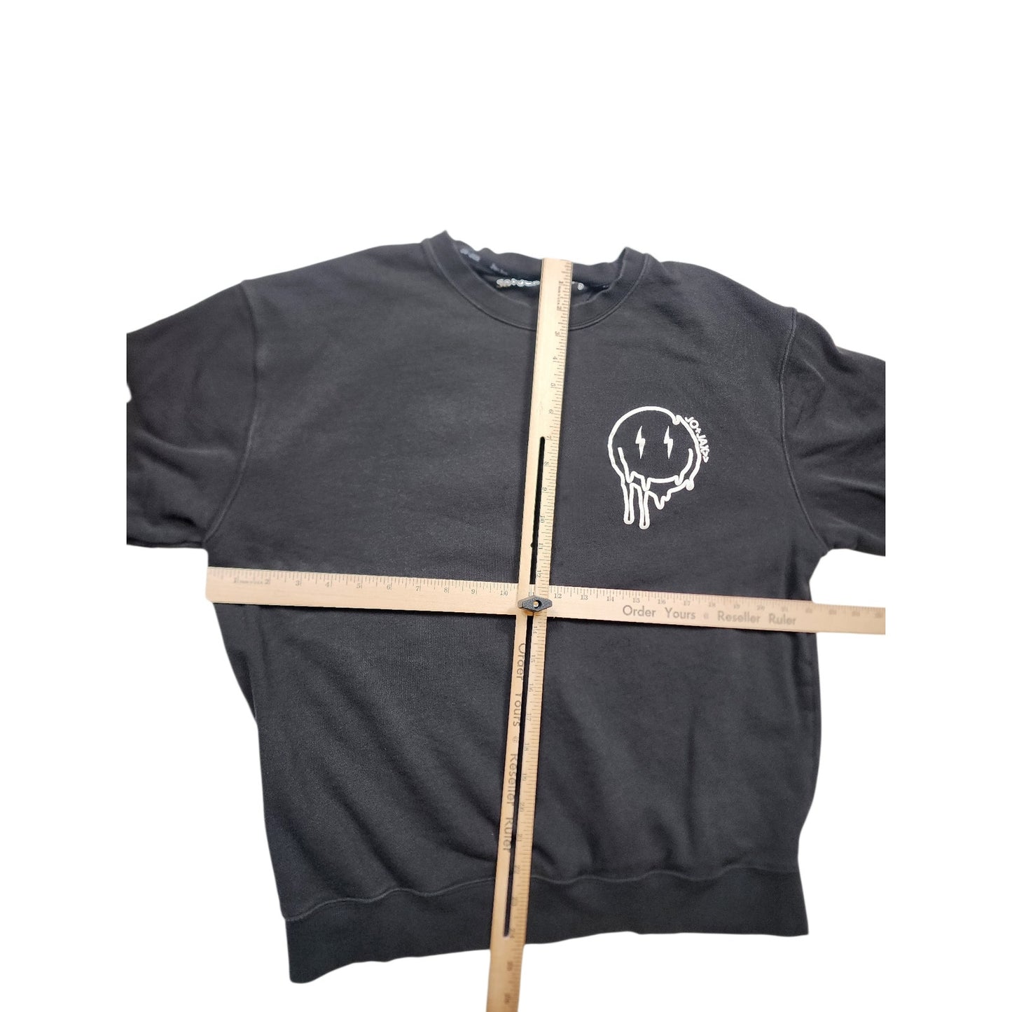 Jo+Jax Presley Choose Happy Sweatshirt XS Oversized XL Smiley Faces Street Dance