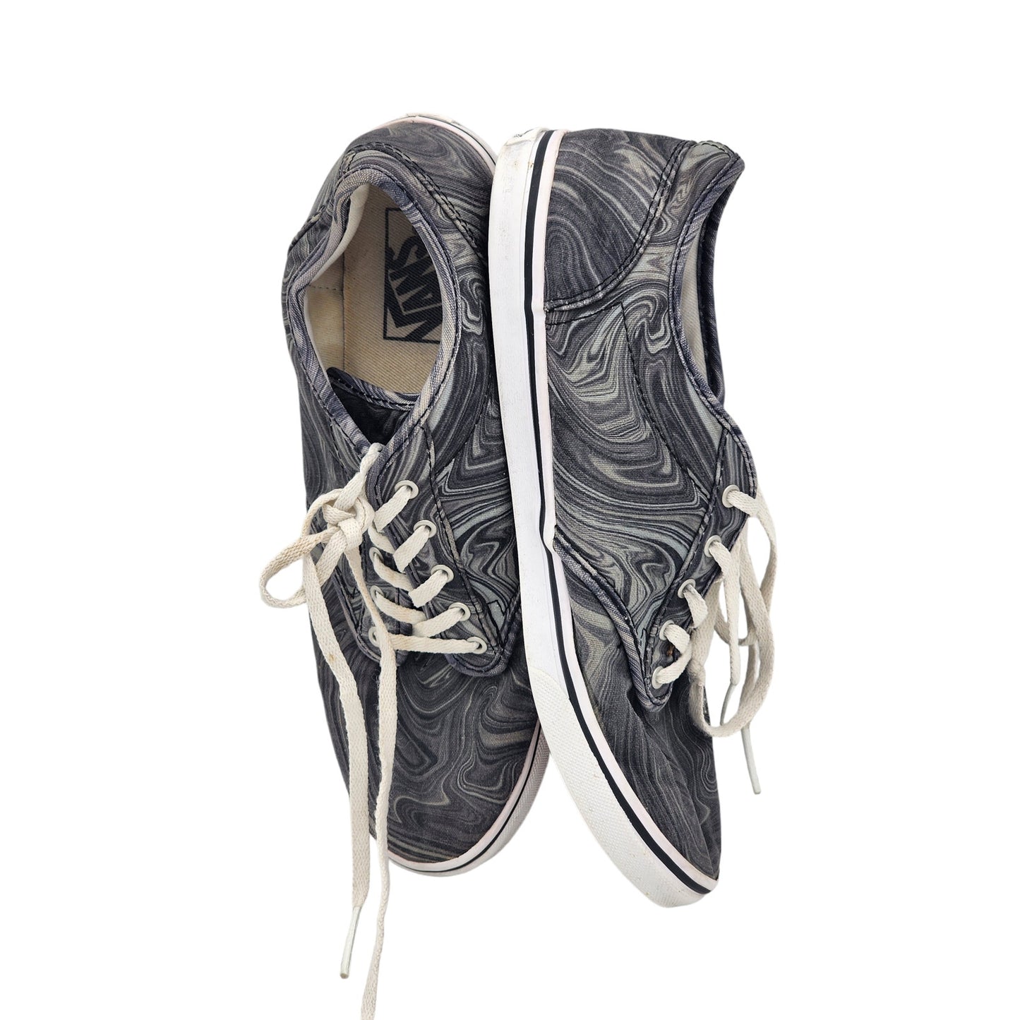 VANS Off the Wall Shoes Womens 9 Marbled Canvas Sneakers Lace Up 25.5CM TB4R