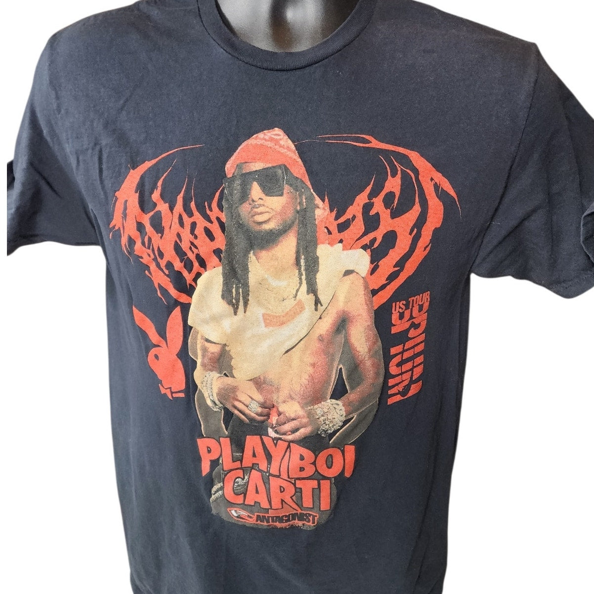 Fruit of the Loom Playboi Carti Rap Tee Small Tour Shirt Graphic Concert Tee
