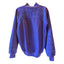 Vintage Gitano Sweatshirt Women Medium/Large Purple Quilted Pullover Mock Neck