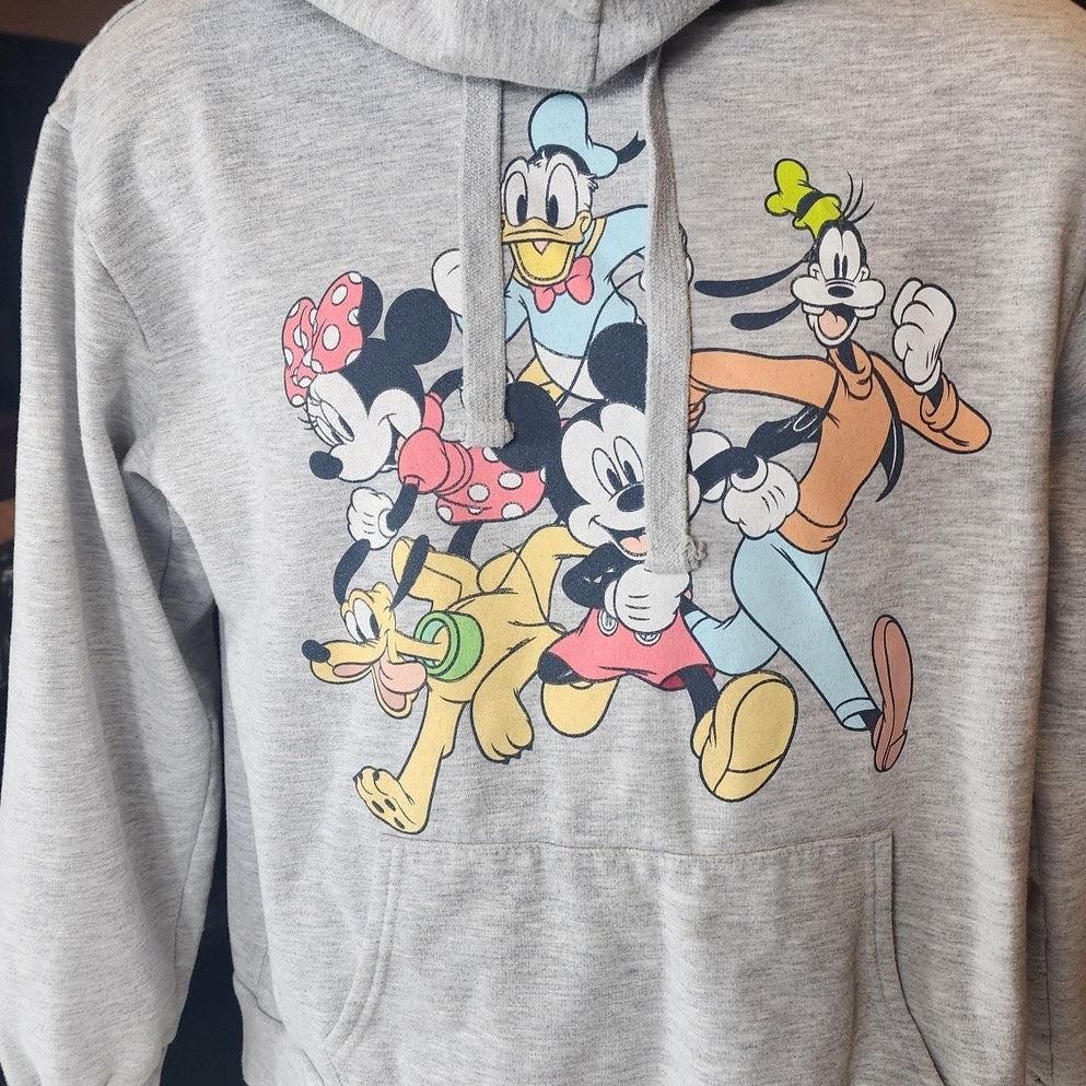 Disney Mickey Hoodie Youth XL Men S Women M Sweatshirt Minnie Donald Goofy Pluto