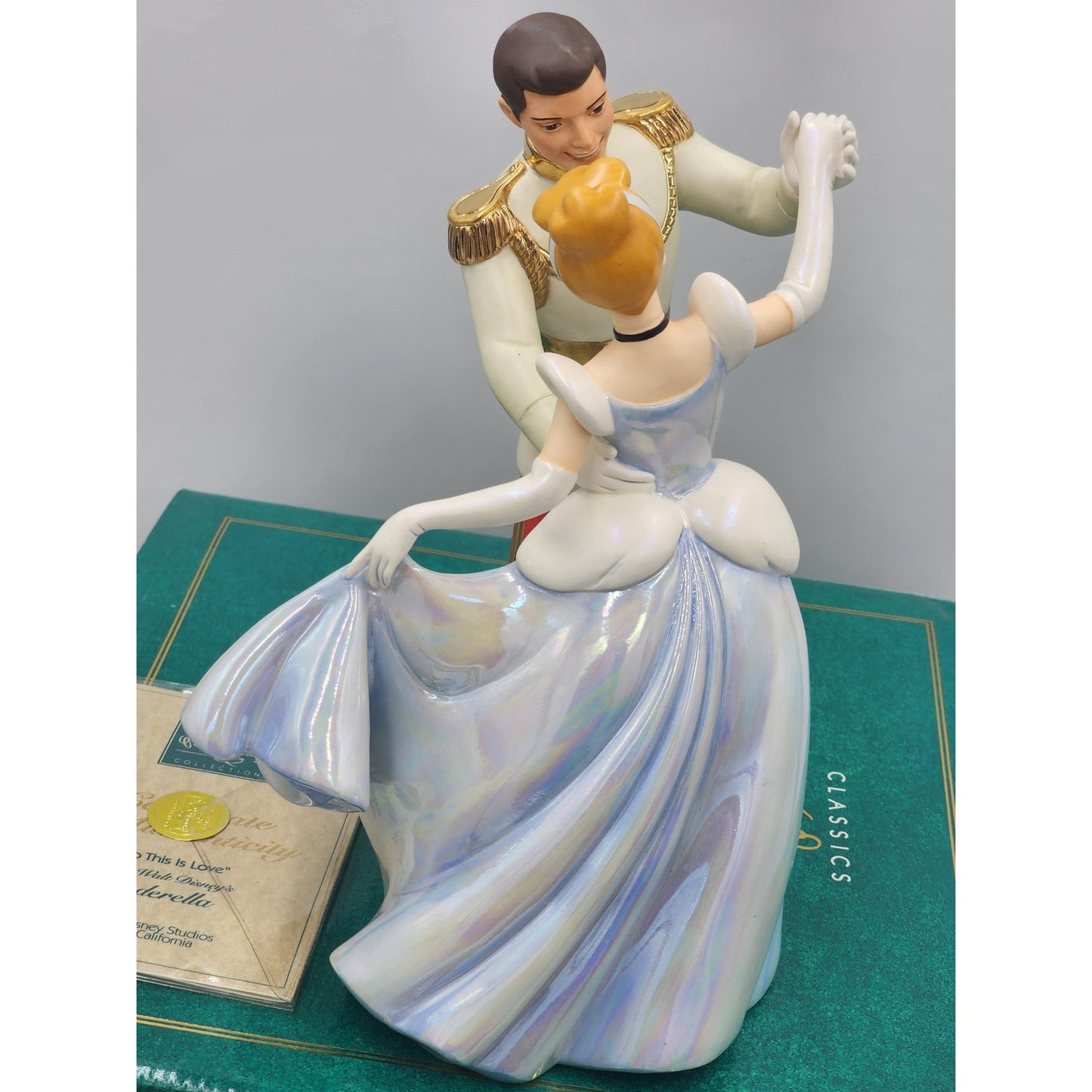 WDCC Disney Cinderella Prince Charming So This Is Love Vintage Retired Box COA