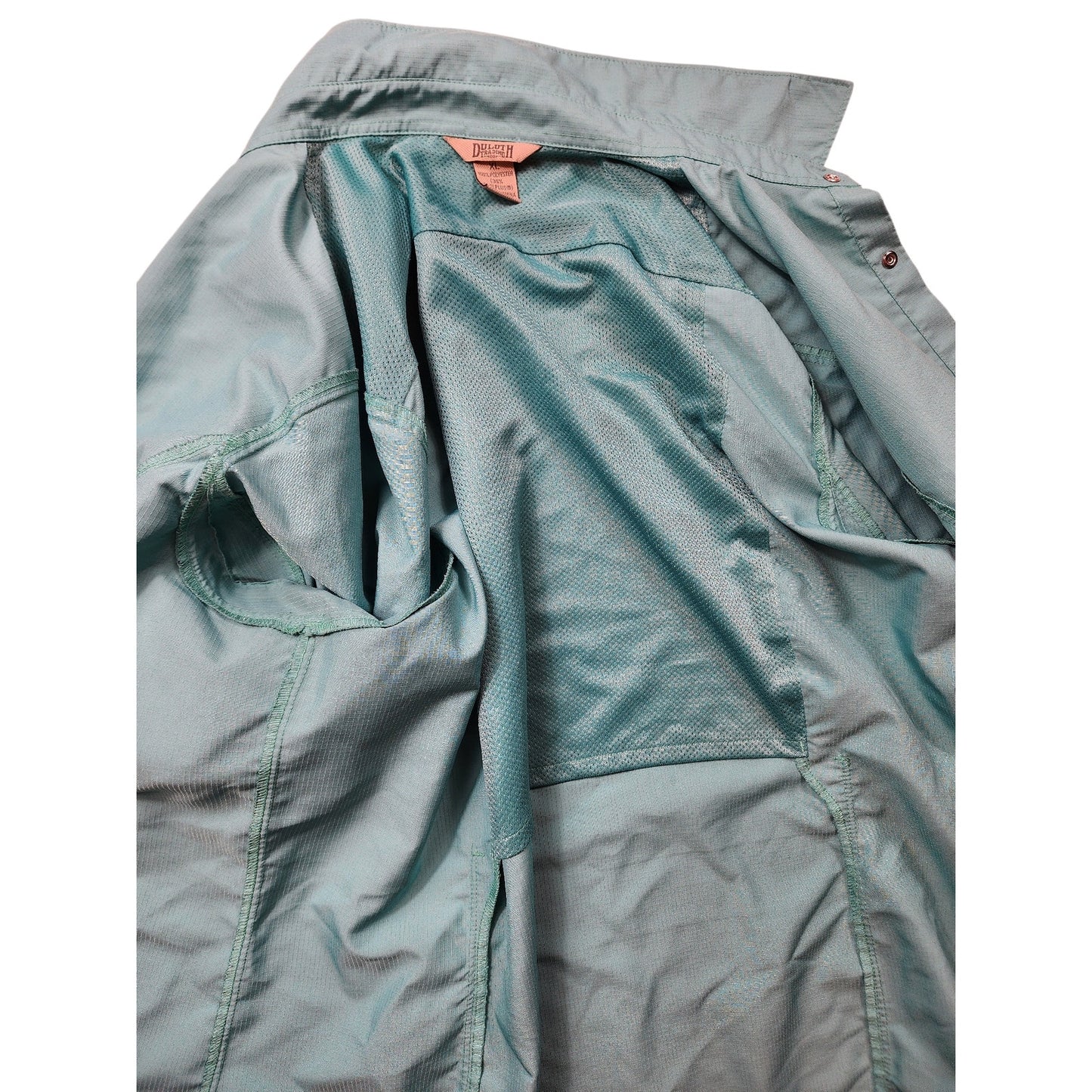 Duluth Trading CoolPlus Top Womens Medium Shirt Snap Outdoor Lightweight Hiking