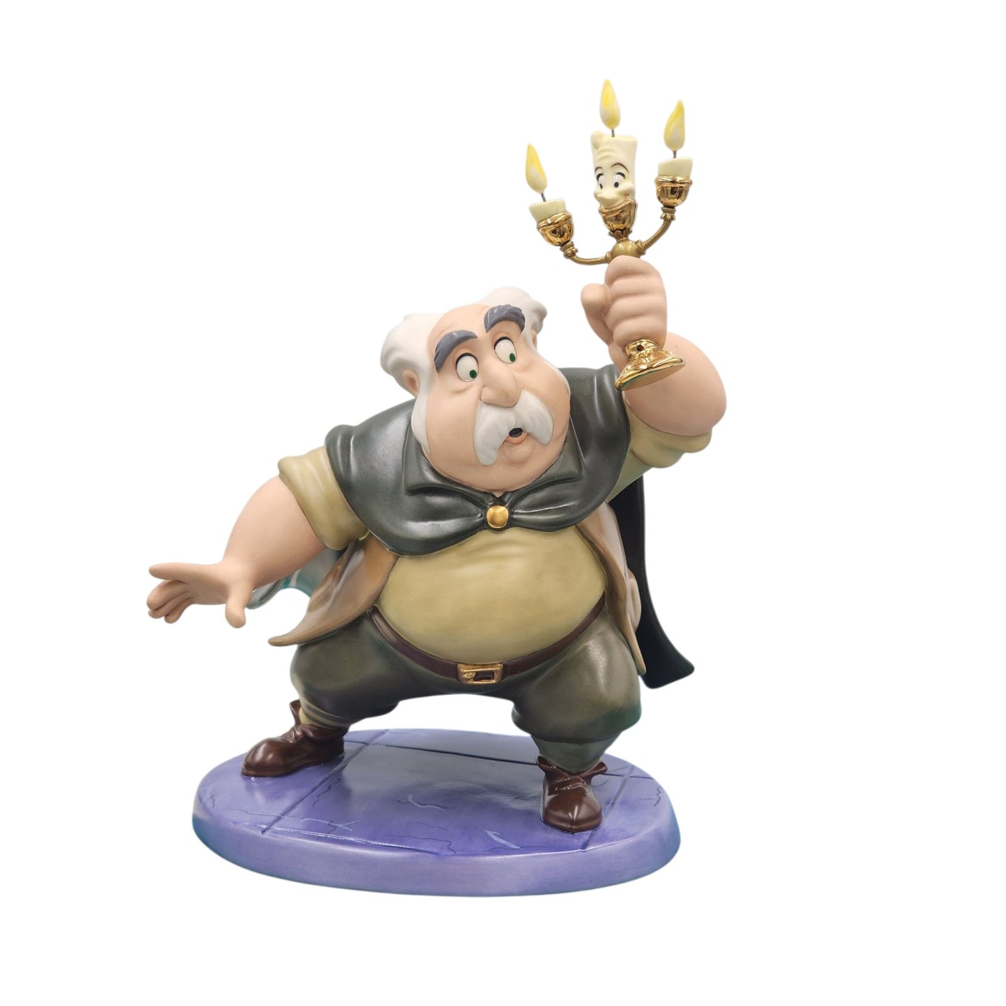 WDCC Beauty and the Beast Is Someone There? Maurice Lumiere Disney COA Box