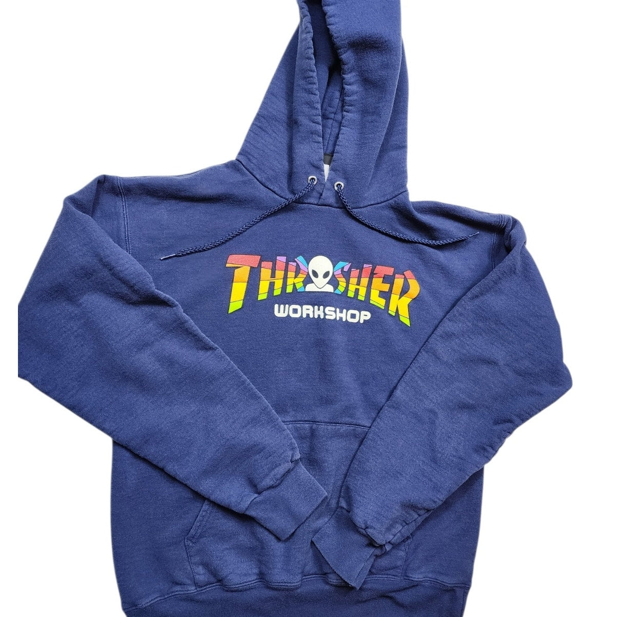 Thrasher Workshop Hoodie Alien Graphic Pullover Small Skate Street Sweatshirt