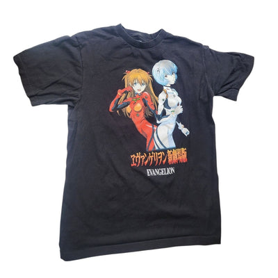 Evangelion Anime T Shirt Women Small Youth XL Rei Asuka Neon Genesis Graphic