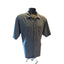 Tommy Bahama Mens Large Short Sleeve Shirt Blue Button Front Cotton Camp Collar
