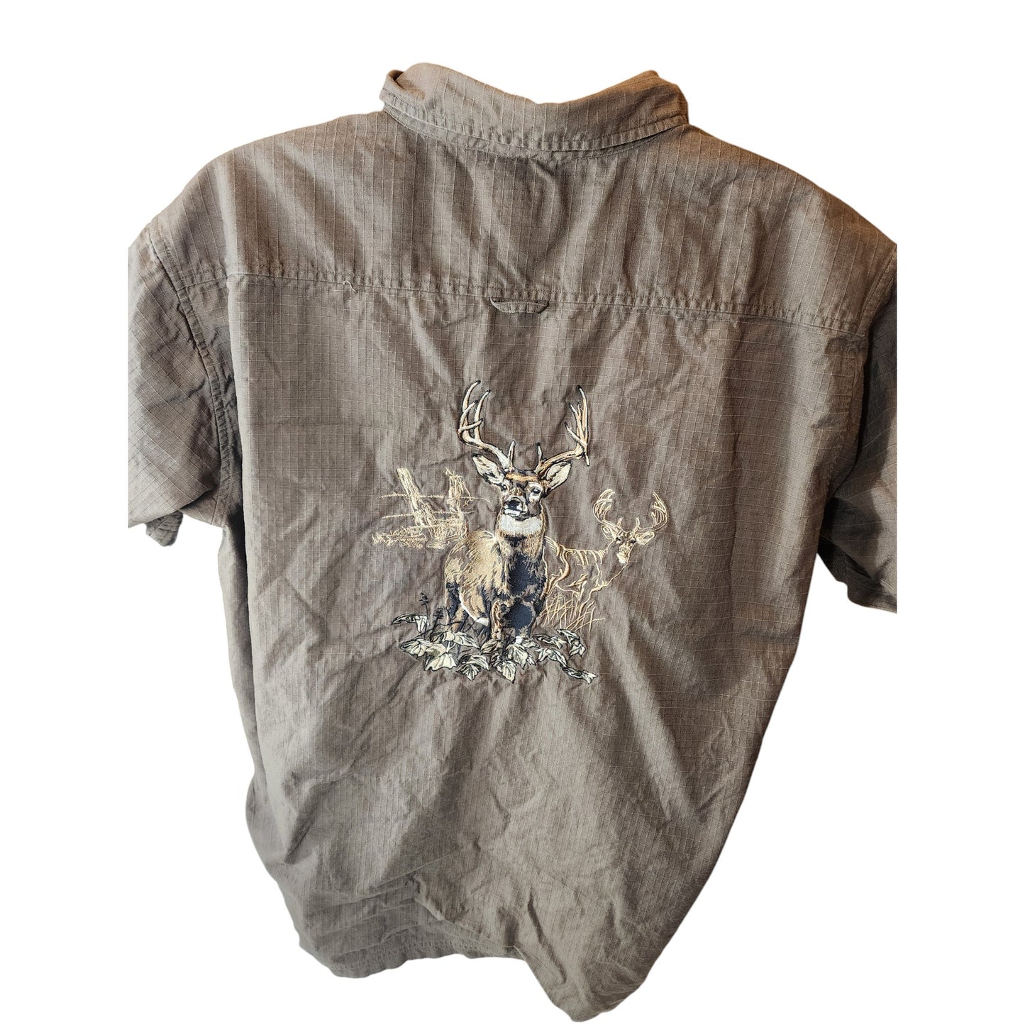Guide Series Hunting Shirt Mens XXL Embroidered Deer Short Sleeve Outdoor Rugged