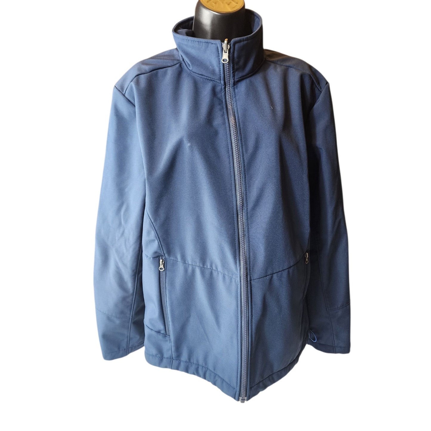 Eddie Bauer Soft Shell Jacket Womens Medium Zip Light Hiking Activewear Gorpcore