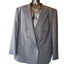 Cedrics Le Baron Blazer 48L Wool Double Breasted Gray Sport Coat Jacket Vintage