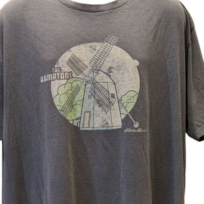 Eddie Bauer Graphic Tee Mens 2XL Hamptons Windmill T Shirt Vintage Classic Fit