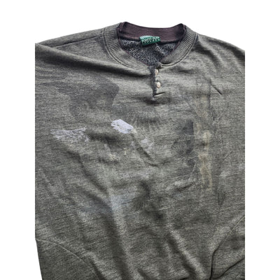 Forest Glen Henley Shirt XL Long Sleeve Sweater Eagle Wildlife Pullover Vintage
