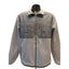 Calvin Klein Fleece Jacket Men Large Zip Up Quilted Gray Sweater Shacket Pockets