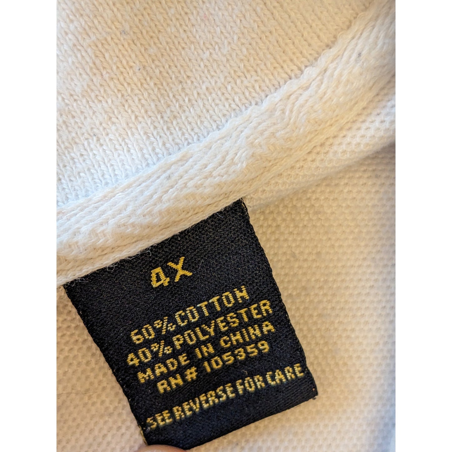 Karl Kani Gold Polo Shirt Mens 4X Golf White Yellow Black Stripes Short Sleeve