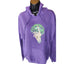 Jerzees Hoodie Women Large Graphic Lips Shh Finger Not Today Sweatshirt Y2K Rare