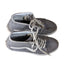 Vans Sk8 Hi Shoes Mens 8 Womens 9.5 Gray Canvas High Top Skate Sneakers Lace Up