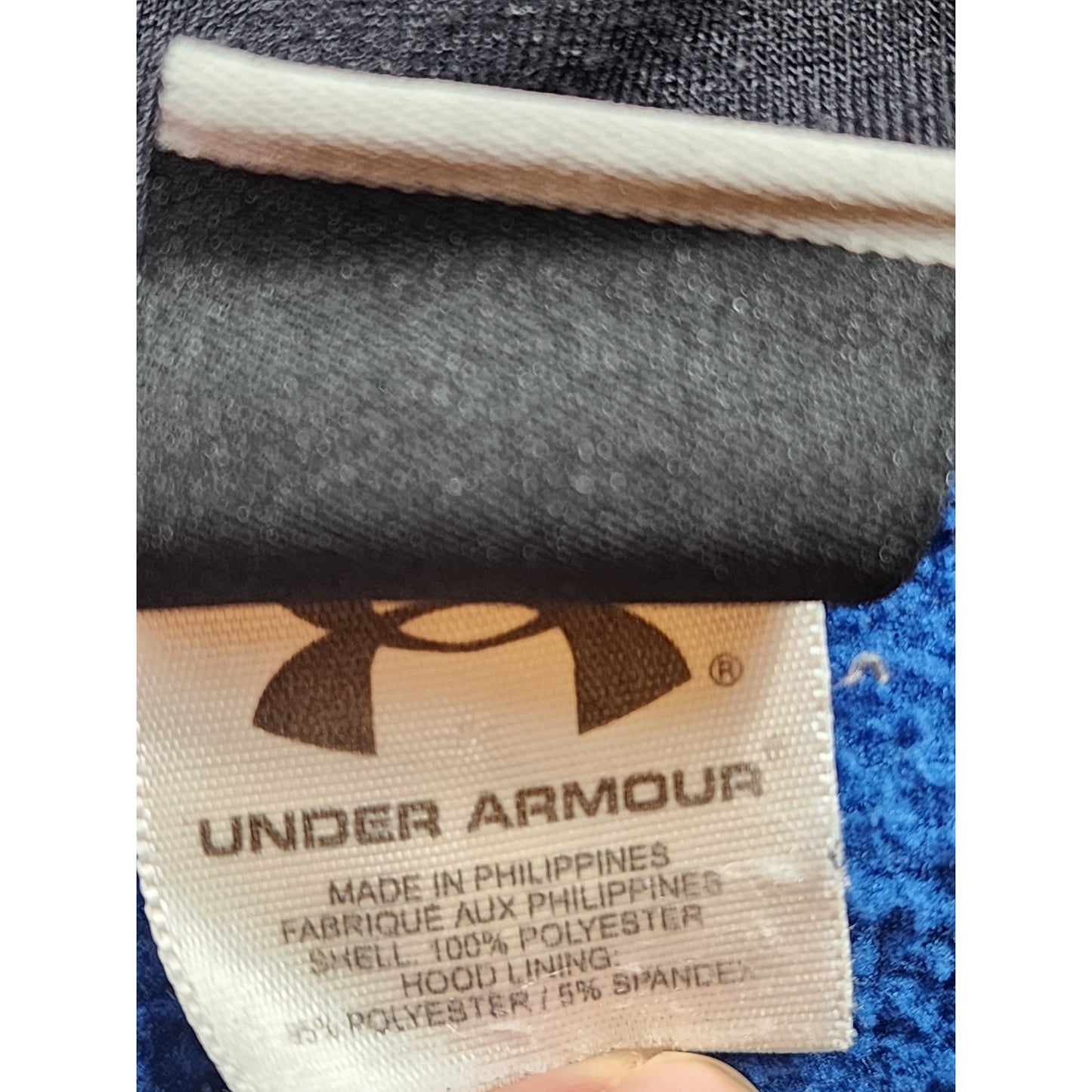 Under Armour Hoodie Men Small Women Medium Zip Sweatshirt Jacket Gym Drawstring