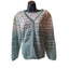 Alfred Dunner Cardigan Women 2X Knit Sweater Striped Ramie Button Front Layering