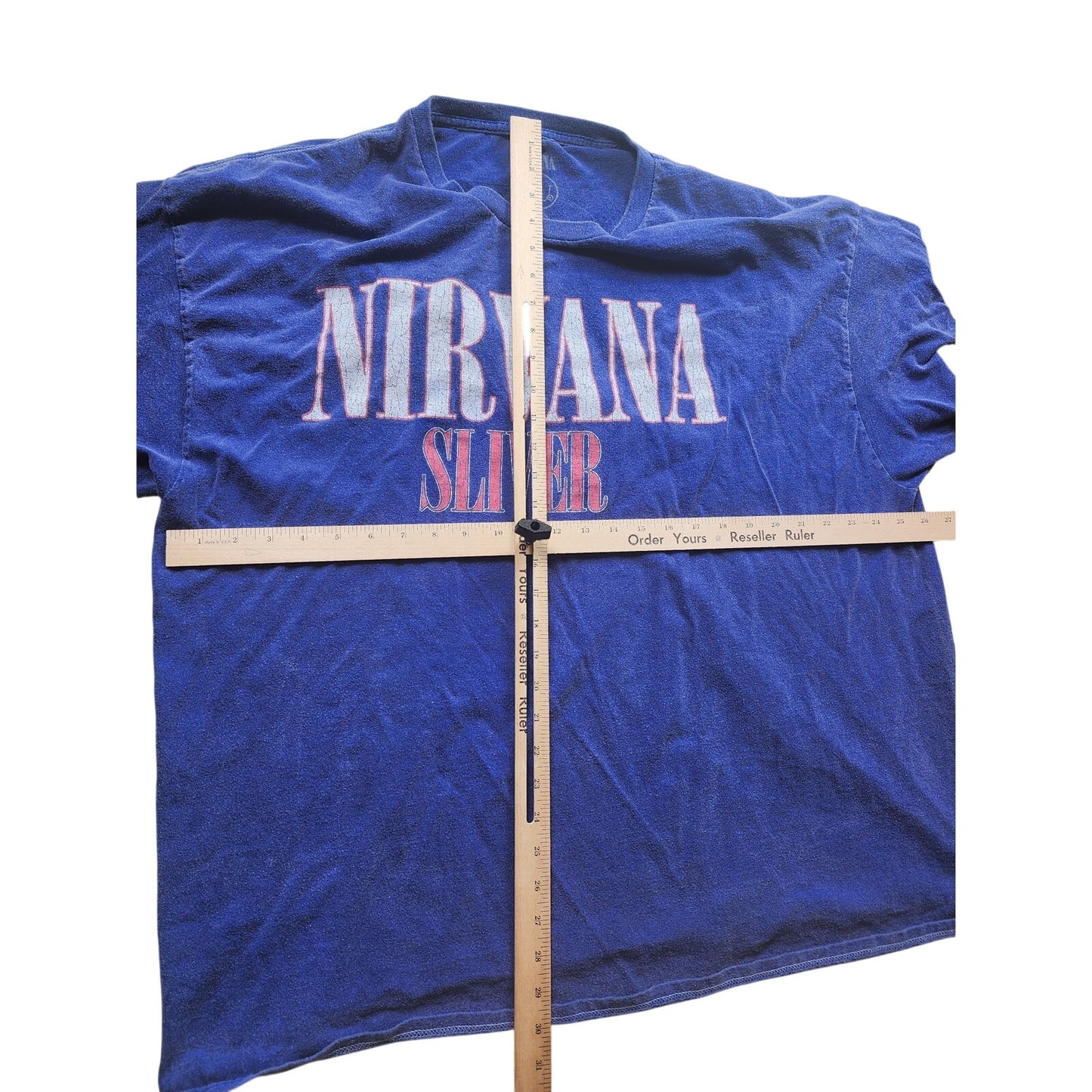 Nirvana Band T Shirt Mens 2XL Sliver Graphic Tee Grunge Distressed Vintage Style