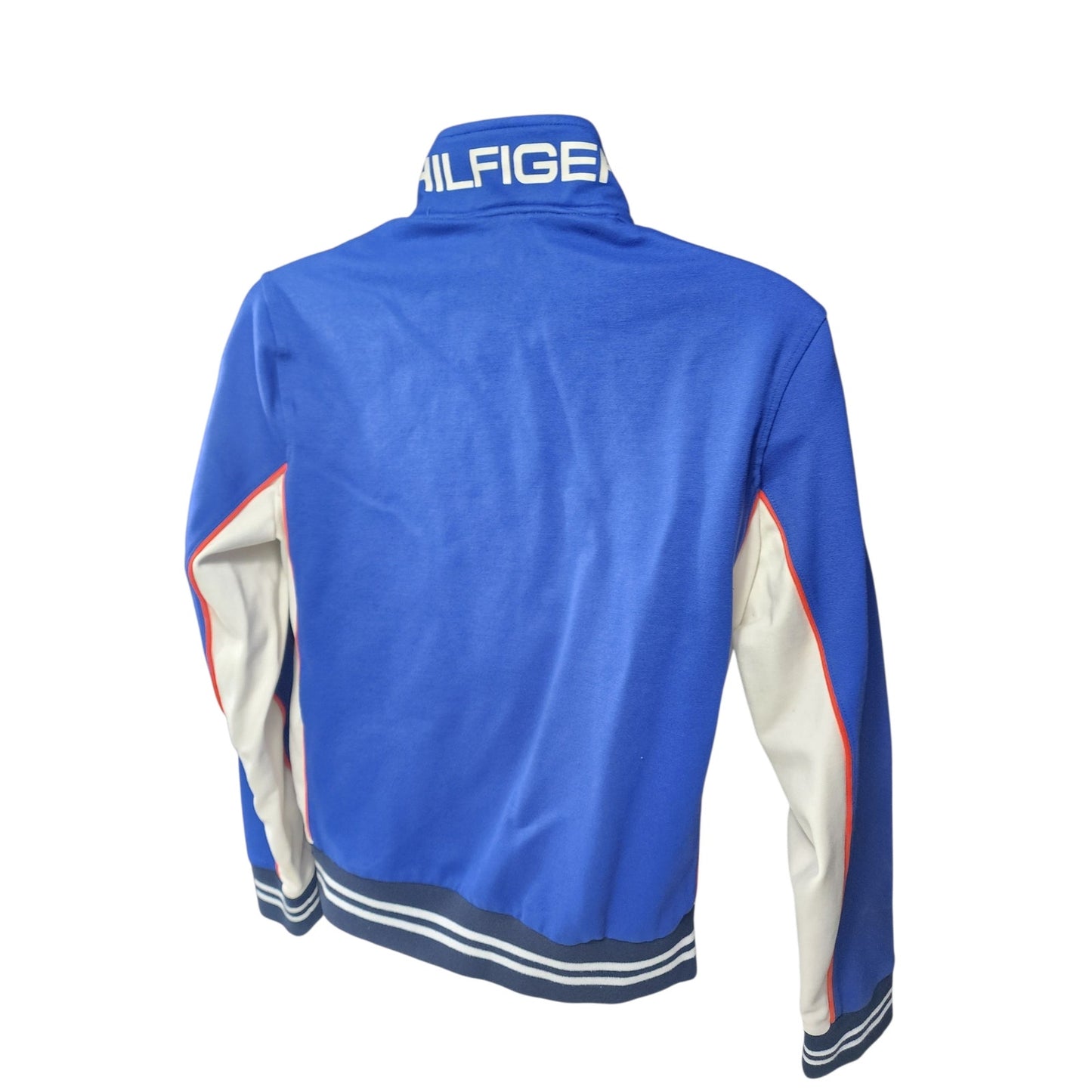 Tommy Hilfiger Men Small Womens Medium Full Zip Track Jacket Retro Athletic Logo