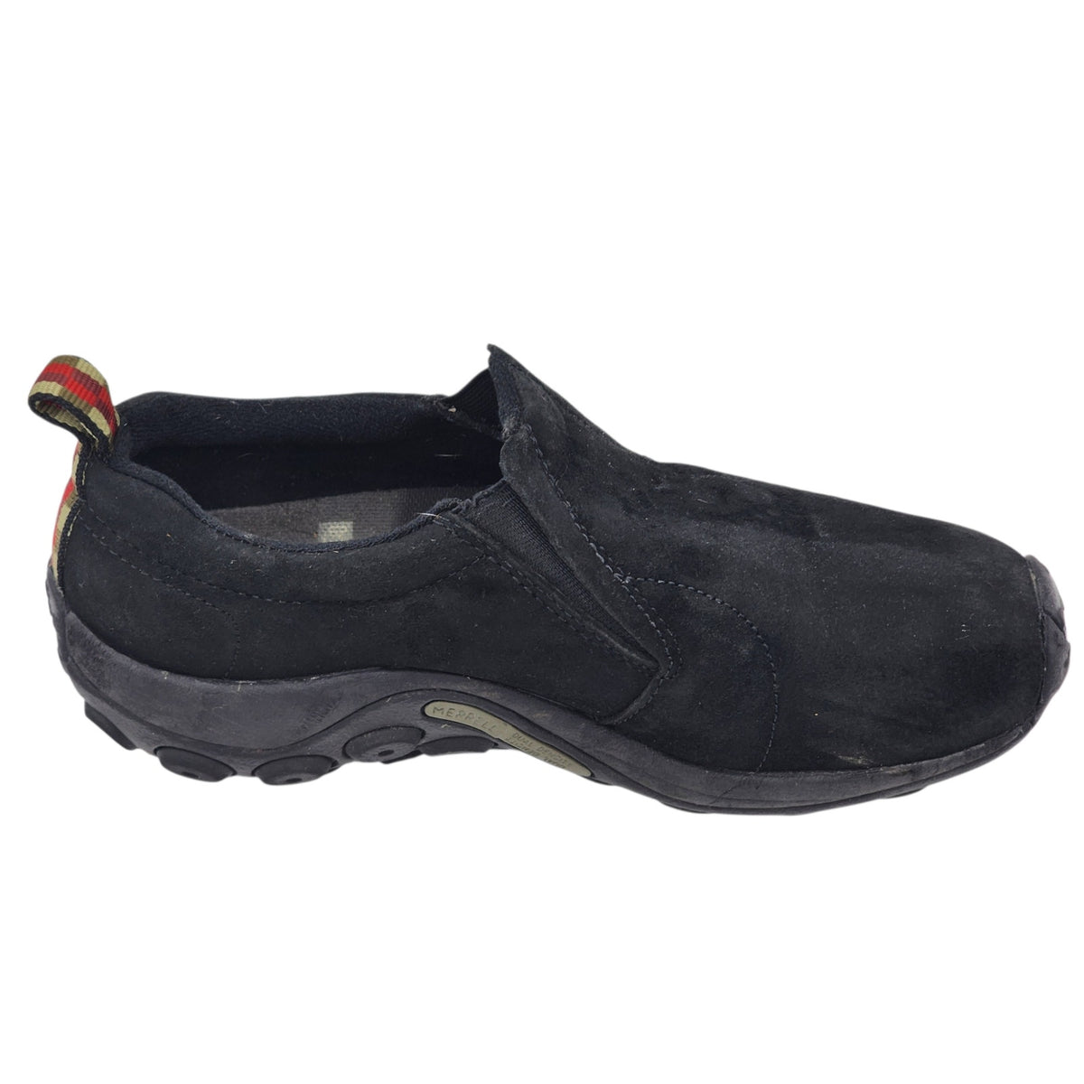 Merrell Jungle Moc Womens 8 Black Suede Slip On Shoes Hiking Outdoor Gorpcore