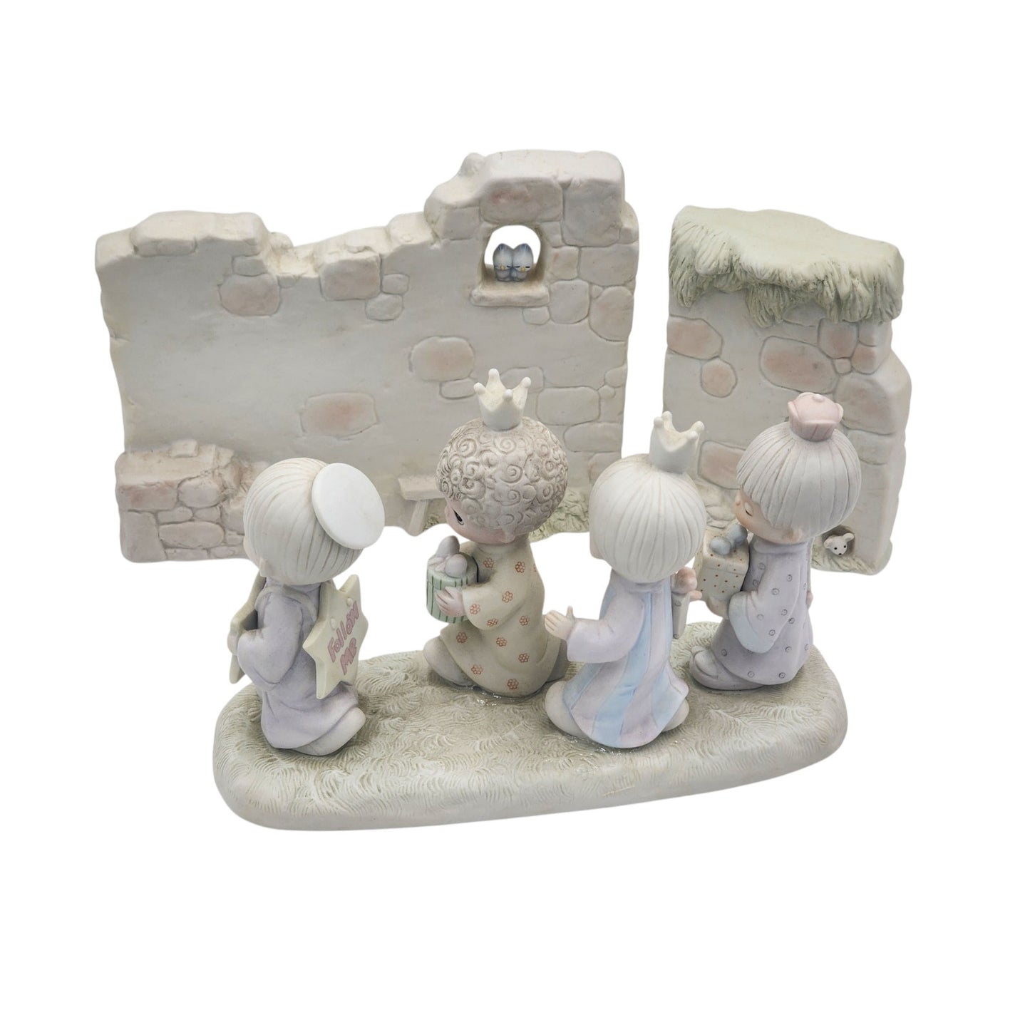 Precious Moments They Followed The Star & Manger Wall Set Nativity E-5641 E-5644