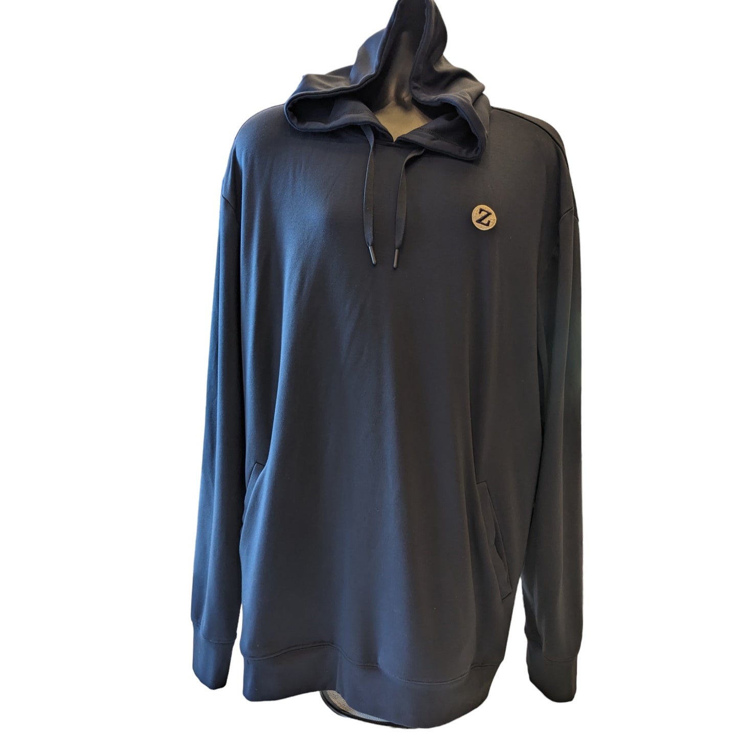 Kikooya Hoodie Mens 2XL Blue Pullover Sweatshirt Streetwear Athleisure Kangaroo