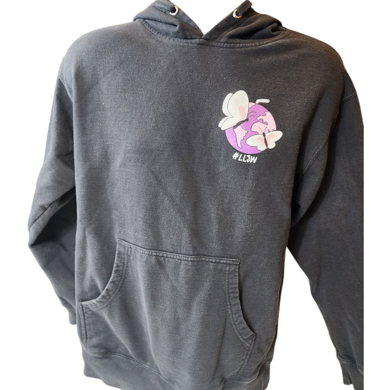 999 Long Live Juice WRLD Hoodie Mens Medium LLJW Graphic Sweatshirt Hip Hop Rap