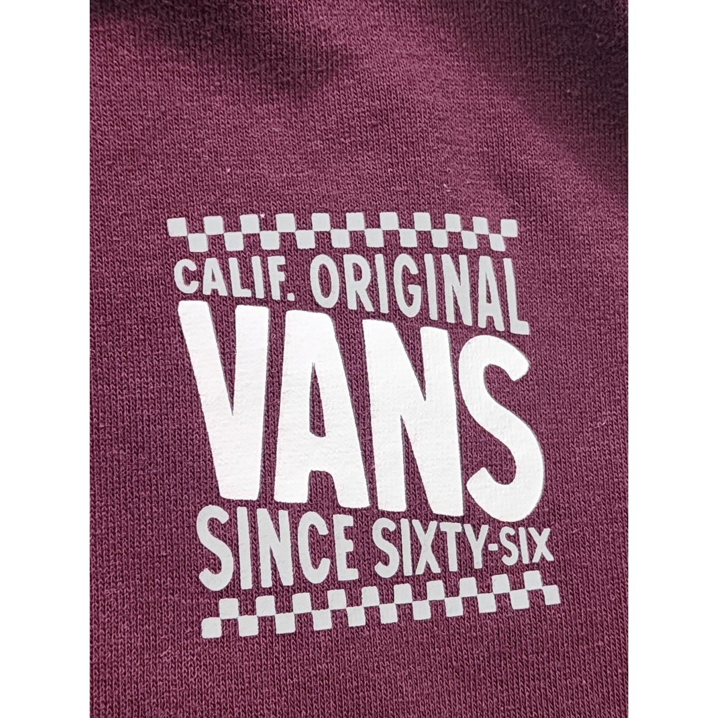 VANS Hoodie Mens Medium Women Large Maroon Pullover Sweatshirt California Skater
