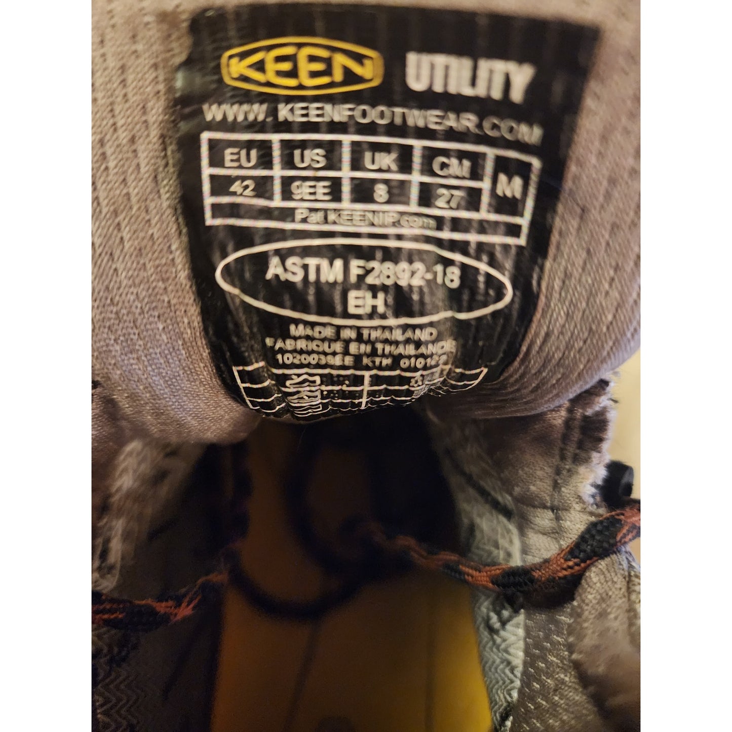 KEEN Boots Mens 9EE Utility Waterproof Hiking Dry ASTM F2892 EH Durable Trail