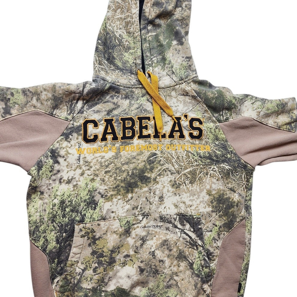 Cabelas Hoodie Medium Camo Zonz Western Pullover Hunting Sweatshirt Gorpcore