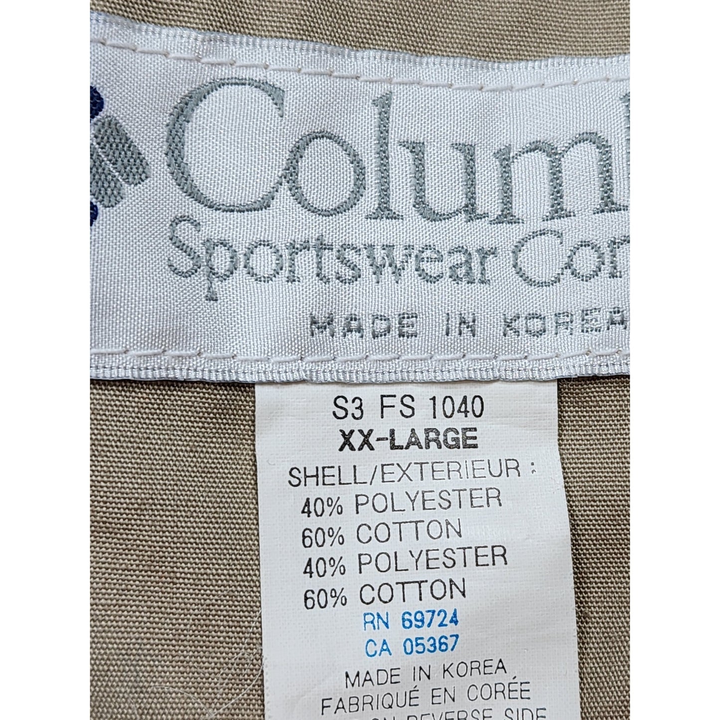 Vintage Columbia Sportswear Fishing Vest Mens XXL Pockets Utility Outdoor Safari