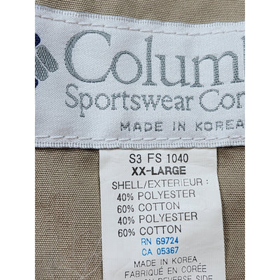 Vintage Columbia Sportswear Fishing Vest Mens XXL Pockets Utility Outdoor Safari