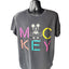 Disney Mickey Mouse T Shirt Large Neon Letters Graphic Tee Retro Vintage Style