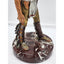 Christopher Pardell Bronze Sculpture Bears Heart Indian Coupe Feather Mixed Media Signed 24"