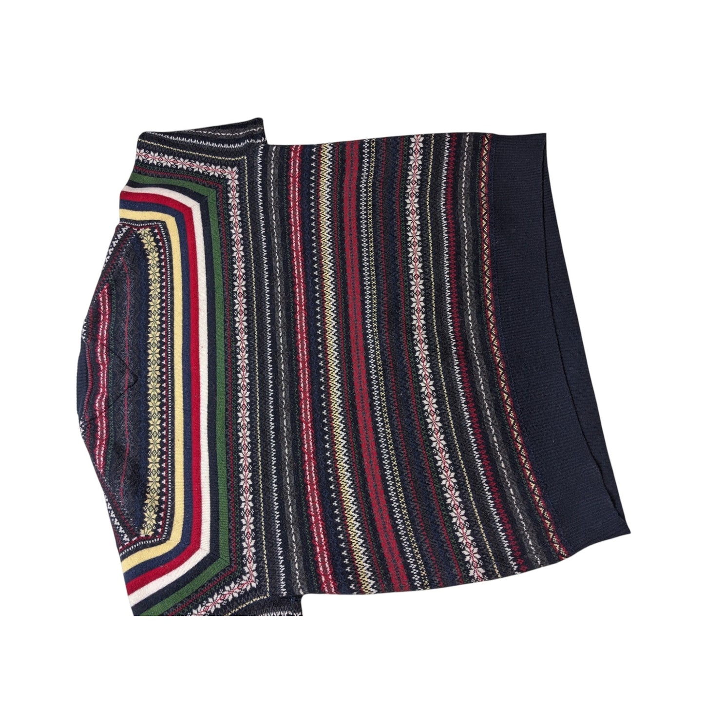 Tommy Hilfiger Sweater XL Fair Isle Nordic Style Crewneck Grandpa Knit Pullover