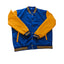 Varsity Jacket Mens XXL Letterman Style Bomber Blue Gold Snap Button Retro Style