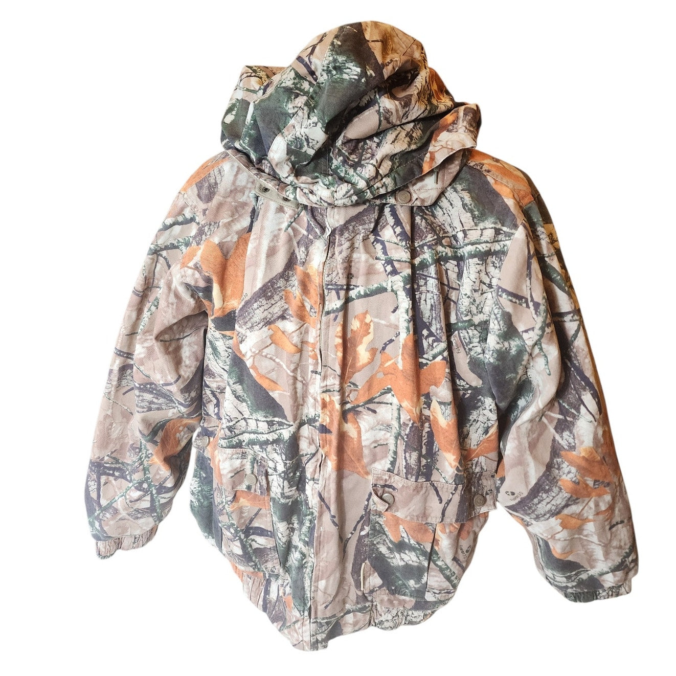 Outfitters Ridge Fusion 3D Camo Hunting Jacket Large Hooded Quilted Gorpcore Y2K