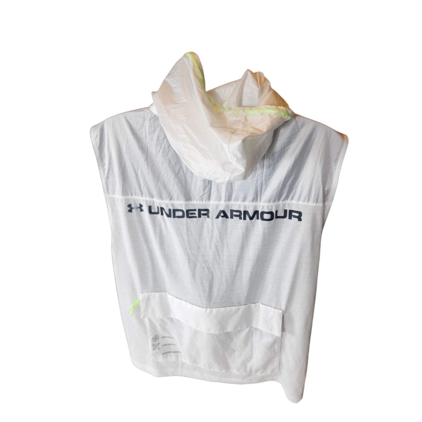 Under Armour XL Sleeveless Windbreaker Hoodie Activewear Gym Athleisure 1351063