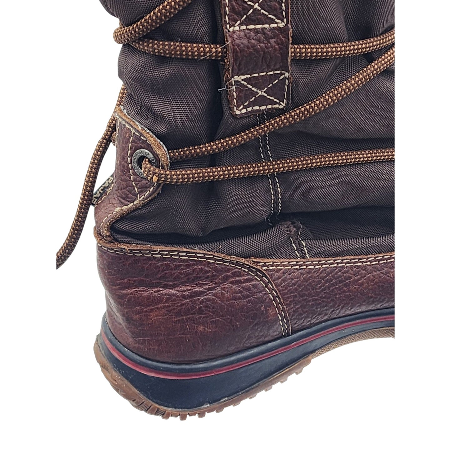 Pajar Boots Womens 7-7.5 Tall Snow Winter Hiking Leather Waterproof Fur Canada