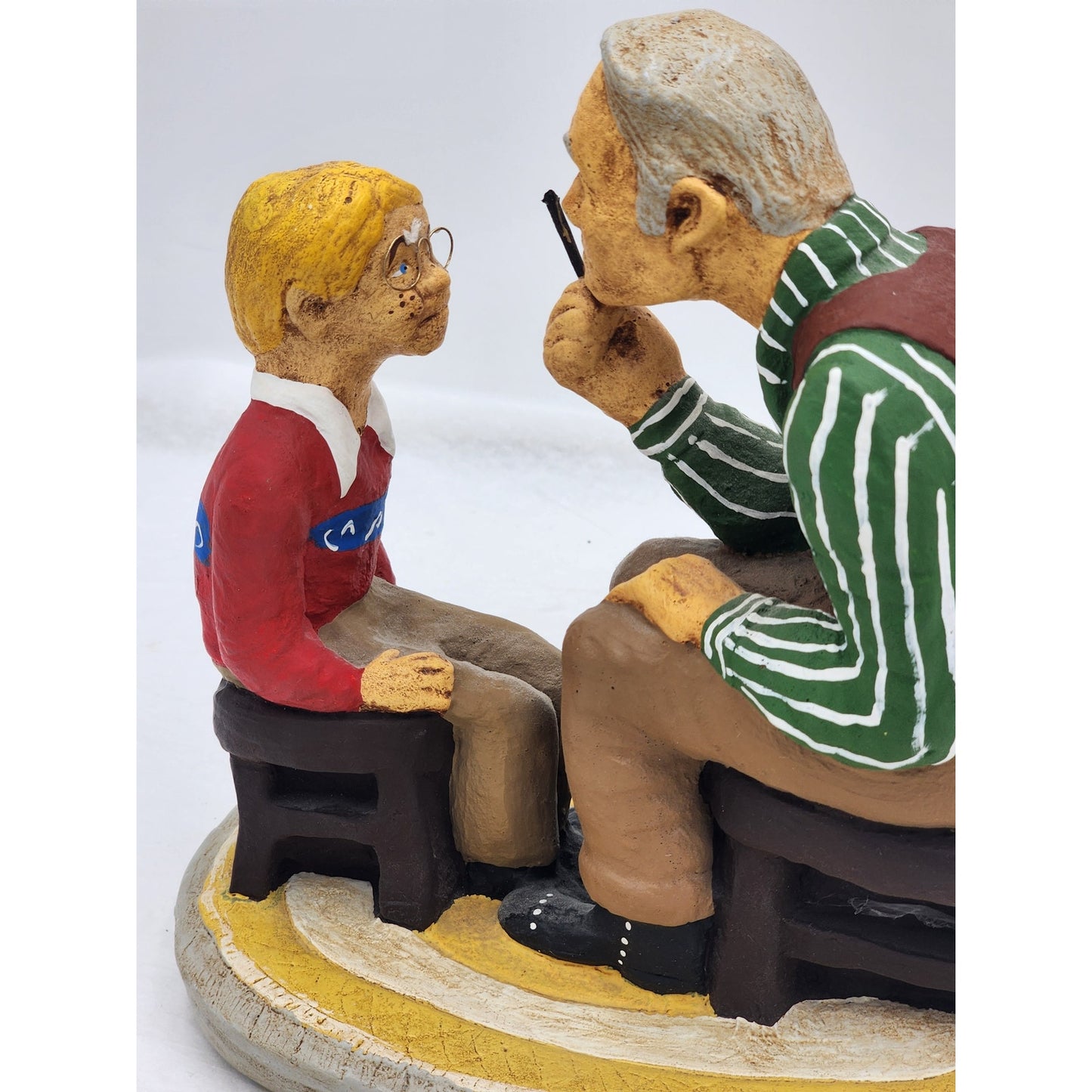 Vintage Lauren Marems Sculpture Eye Doctor Optometrist Gift Patient 1976 Signed