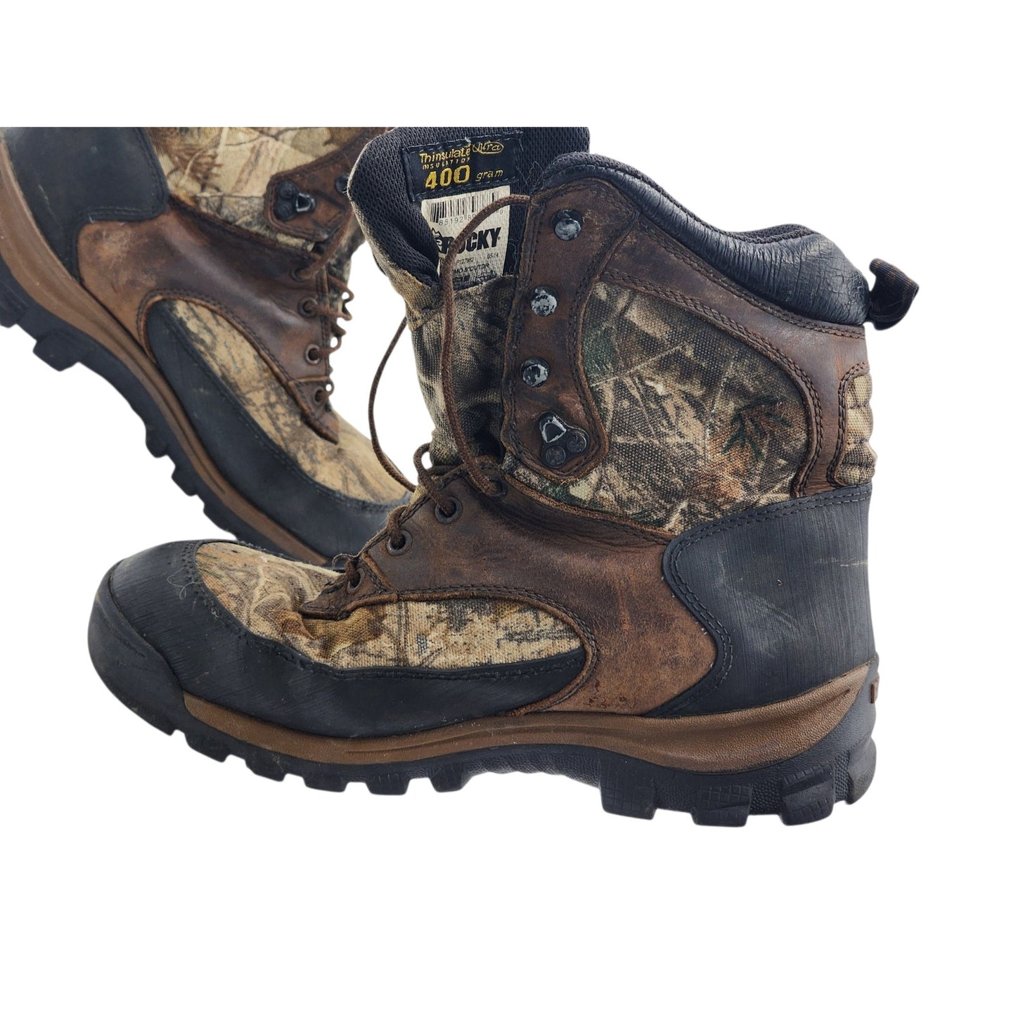 Rocky Boots Men 9 Waterproof Camo 400g Thinsulate Hunting Hiking FQ0004754