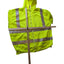 Berne Hi-Vis Hoodie Men 2XL Yellow Reflective Zip Safety Sweatshirt Construction