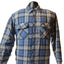 Canyon Guide Outfitters Quilted Flannel Jacket Mens Large Blue Plaid Shirt Coat