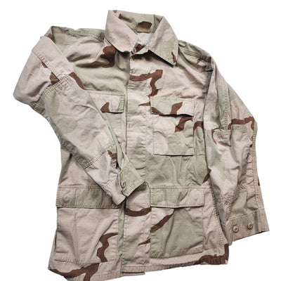 USGI Desert Combat Jacket Small Regular Military Ripstop BDU Camo Shirt